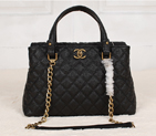2013 Chanel Classic Caviar Leather Two Handle Bag A66056 Black A66056