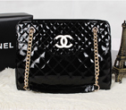 2013 Chanel Patent Leather Shoulder Bag A2236 Black A2236
