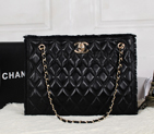 2013 Chanel Sheepskin Leather Shoulder Bag A21083 Black A21083