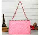 2013 Chanel Shopping Bag Sheepskin Leather A62016 Pink A62016