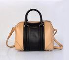 2013 Givenchy Lucrezia Calfskin leather bag 59267 black&apricot 59267