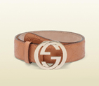 2013 Gucci belt with interlocking G buckle