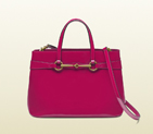 2013 Gucci bright bit patent leather top handle tote