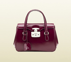 2013 Gucci lady lock leather top handle bag
