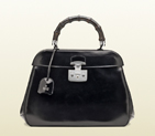 2013 Gucci lady lock leather top handle bag