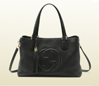 2013 Gucci soho black leather working tote