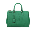 2013 Prada Classic Ostrich Leather Tote Bag 1786 in Grass green 1786
