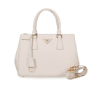 2013 Prada Saffiano Leather Tote Bag 1801 in Off White