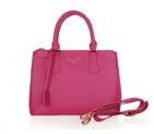 2013 Prada Saffiano Leather Tote Bag 1801 in Rose Red