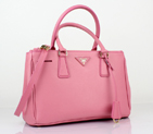 2013 Prada Saffiano Leather Tote Bag 1801 in cherry pink