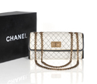 2013 Spring Summer Chanel Flap Shoulder Bag A27623 White A27623