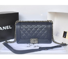 2014 Boy Chanel Flap Shoulder Bag Original Calf Leather A67086 Royalblue A67086