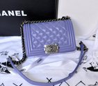 2014 Boy Chanel Flap Shoulder Bag Original Sheepskin Leather A67063 Lavender A67063