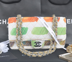 2014 Chanel 2.55 Series Classic Flap Bag Canvas A90261 Green A90261