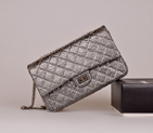 2014 Chanel 2.55 Series Falp Bag Antique Original leather with Silver Chain A30226 A30226