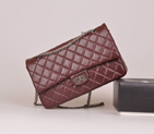 2014 Chanel 2.55 Series Falp Bag Burgundy Original leather with Silver Chain A30226 A30226