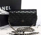 2014 Chanel A33814 Original Glazed Crackled Leather mini Flap Bag with Black A33814