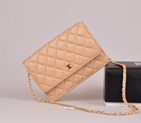 2014 Chanel A33814 Original Sheepskin Leather Flap Bag in Apricot with Gold A33814