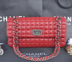 2014 Chanel A90660 Gold flap Bag Sheepskin Leather in Red A90660