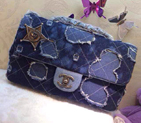 2014 Chanel A92463 DALLAS Denim Flap bag Sheriff Star A92463
