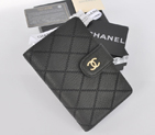 2014 Chanel Bi-Fold Wallet Original Elephant pattern Leather C9558 Black C9558