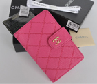 2014 Chanel Bi-Fold Wallet Original Elephant pattern Leather C9558 Rose C9558