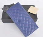 2014 Chanel Bi-Fold Wallet Original Leather A91502 Royal A91502