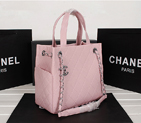 2014 Chanel Caviar Leather shouledr Tote Bag A6802 in Cherry A6802
