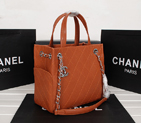 2014 Chanel Caviar Leather shouledr Tote Bag A6802 in Earth yellow A6802