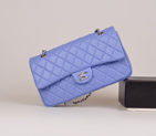 2014 Chanel Classic Flap Bag Lavender Original Leather 1113 Silver 1113