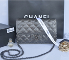 2014 Chanel Classic Flap Bag Original Leather A91101 Silver A91101