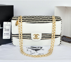 2014 Chanel Classic Flap Bag Original Sheepskin Leather A92052 White A92052