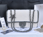 2014 Chanel Classic Flap Bag Original Villus A92464 Khaki A92464