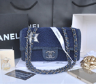 2014 Chanel Classic Flap Bag Villus A32465 Royal A32465