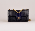 2014 Chanel Classic Flap Bags Calfskin Leather A92509 Black A92509