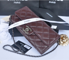 2014 Chanel Classic Flap Bags Original Leather A91108 Burgundy A91108