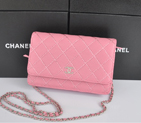 2014 Chanel Clutch MINI bag Original Leather A35001 Pink A35001