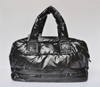 2014 Chanel Coco Cocoon Quilted Nylon Tote in Black 46963