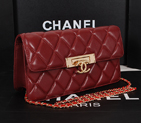 2014 Chanel Flap Shoulder Bag A2020 in Original Sheepskin Leather Burgundy A2020