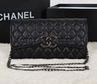 2014 Chanel Flap Shoulder Bag Original Sheepskin Leather A0899 Black A0899