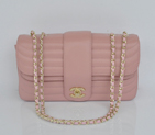 2014 Chanel Flap Shoulder Bag Sheepskin Leather A4026 Pink A4026