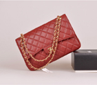 2014 Chanel Jumbo Quilted Classic Original Caviar Leather Flap Bag A58600 Claret in Gold A58600
