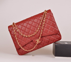 2014 Chanel Jumbo Quilted Classic Original Caviar Leather Flap Bag A58601 Claret Gold A58601