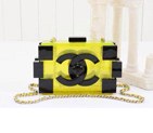 2014 Chanel Lego Clutch A37013 Yellow&Black A37013