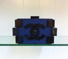 2014 Chanel Lego Clutch true snakeskin A2367 with Blue A2367