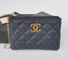 2014 Chanel Matelasse Zip Around Wallet Original Leather A219011 Royal A219011