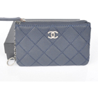 2014 Chanel Matelasse Zip Around Wallet Original Leather A35009 Royal A35009