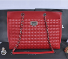 2014 Chanel Shopper Bag Sheepskin Leather A90192 Red A90192