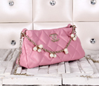 2014 Chanel Shoulder Bag Sheepskin Leather A11048 Pink A11048