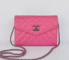2014 Chanel mini Flap Bag Sheepskin Leather A33818 Rose A33818